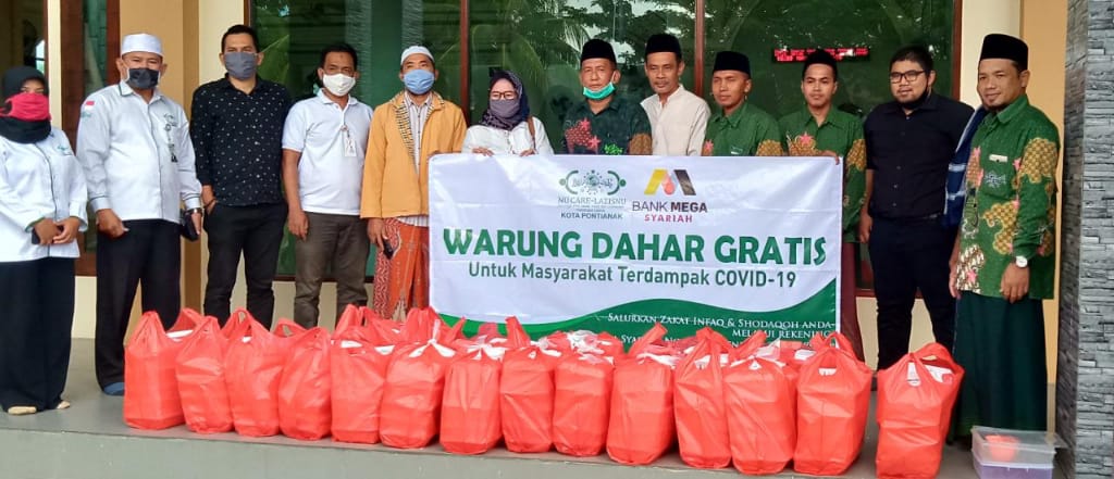 Tanggap dampak Covid-19, Lazis NU Kota Pontianak Adakan Warung Dahar Gratis