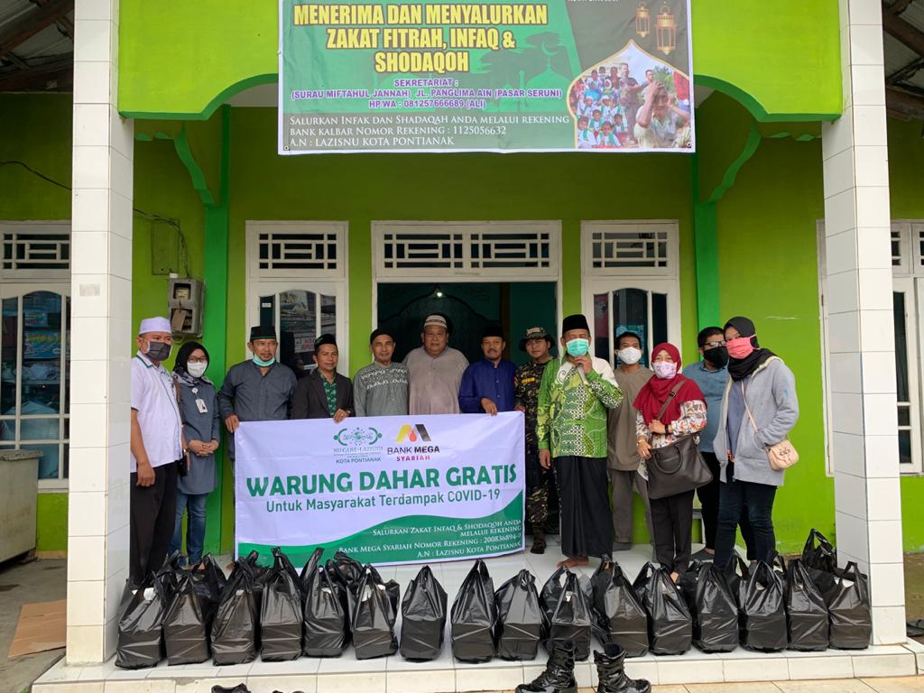 Hari ke 2 LazisNU Pontianak Bagikan Nasi Kota di Pontianak Timur