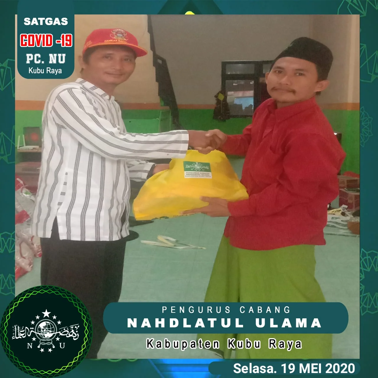 Jelang Idul Fitri, PCNU Kubu Raya Sebar Ribuan Paket Bantuan Dari Wakil Bupati