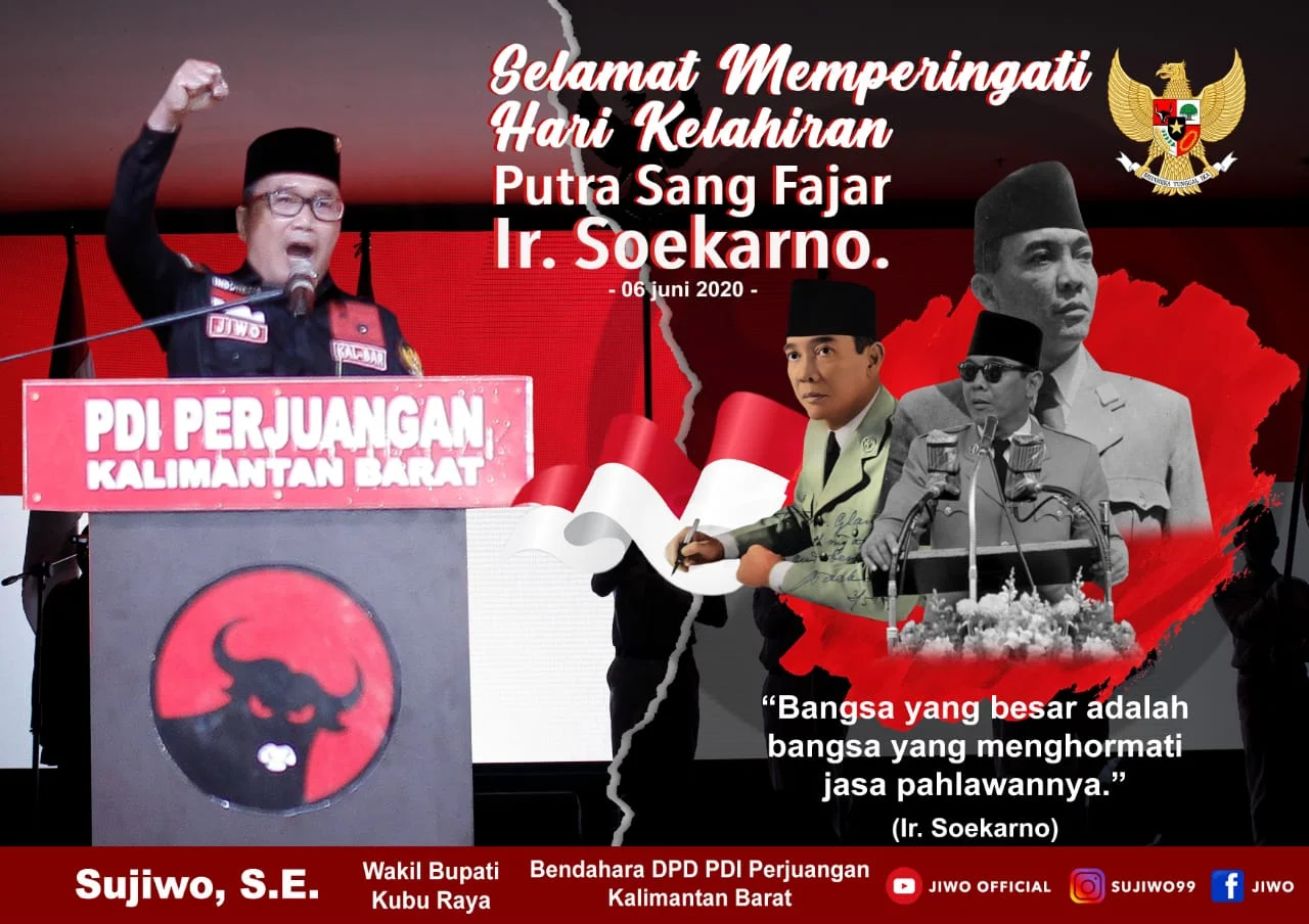 Harlah Bung Karno, Sujiwo Ajak Teladani Sang Bapak Bangsa