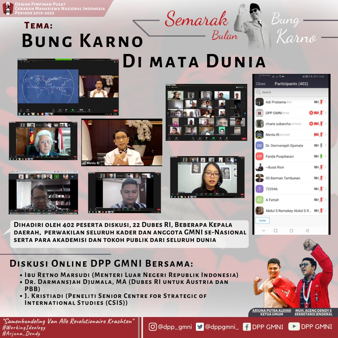 Diskusi Online DPP GMNI,