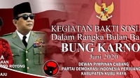 Rayakan Bulan Bung Karno, DPC PDI-P Kubu Raya Bakal Gelar Bakti Sosial