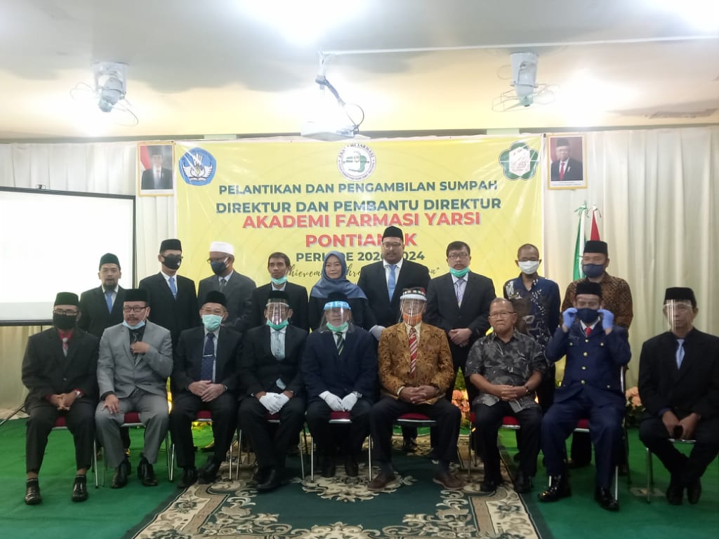 Yarsi Lantik Direktur dan Pembantu Direktur Akademi Farmasi Pontianak Periode 2020-2024