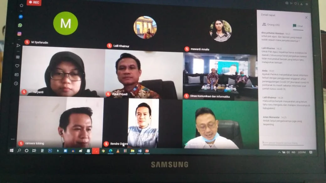 webinar 'Transparansi Anggaran di Tengah Pandemi Covid-19' yang diselenggarakan Aliansi Jurnalis Independen (AJI) Pontianak dan Lembaga Gemawan, Jumat (10/7/2020).