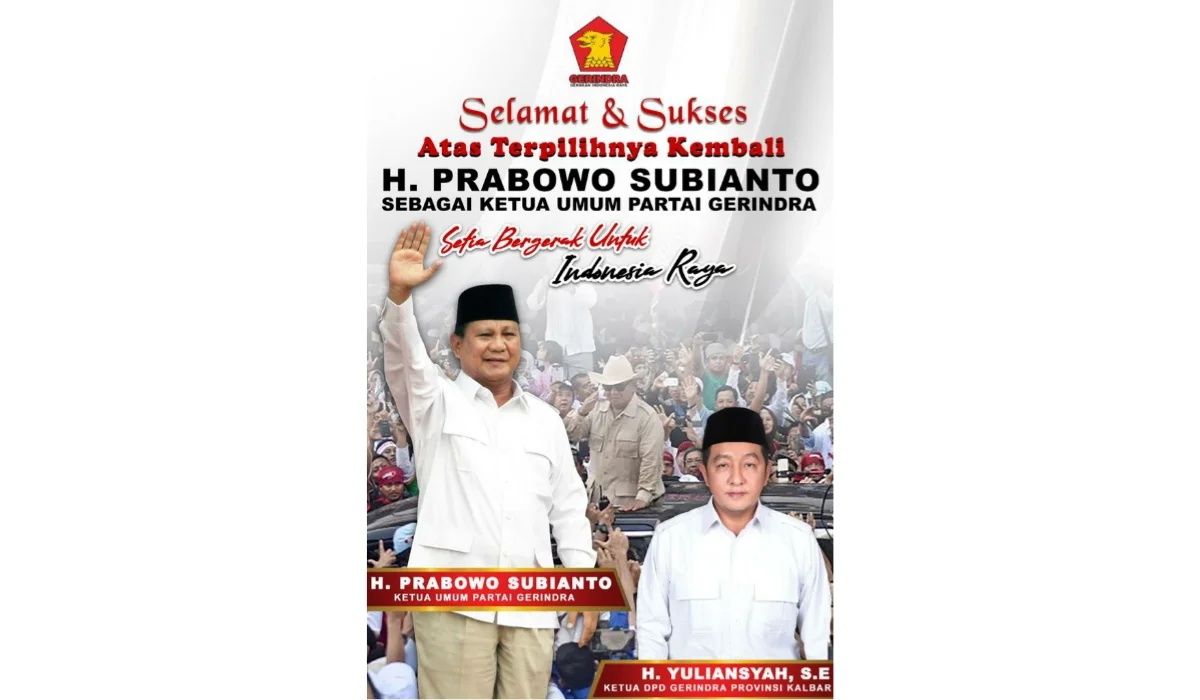 Yuliansyan Gerindra Kalbar Prabowo Subianto