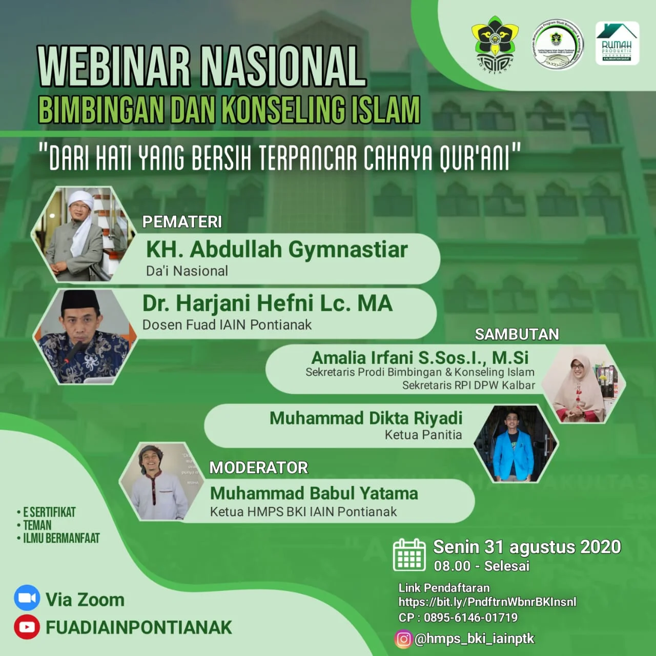 HMPS BKI IAIN Pontianak Adakan Webinar Nasional/ISTI