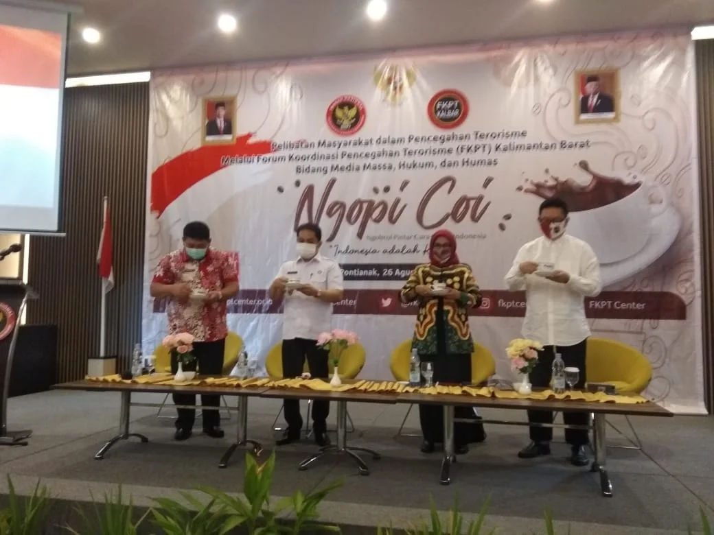 FKPT Kalbar dan BNPT Adakan Kegiatan Ngopi Coi, Serangan Terorisme Berubah/IST