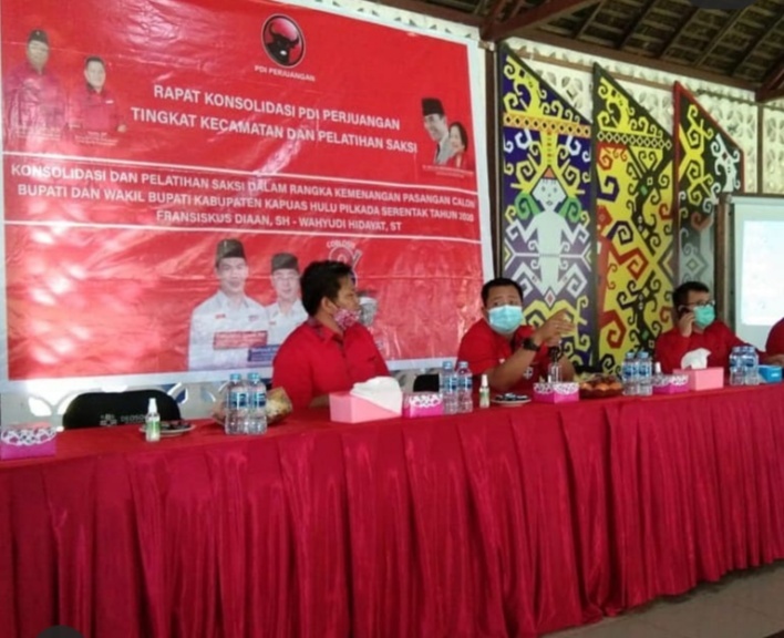 Rapat konsolidasi DPC PDI Perjuangan Kabupaten Kapuas Hulu guna menghadapi Pilkada 2020