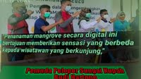 Disporapar Kalbar Resmikan Penanaman Mangrove Berbasis Digital di Kubu Raya