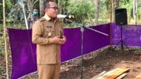 Sujiwo Letakkan Batu Pertama Pembangunan Mapolsek Terentang