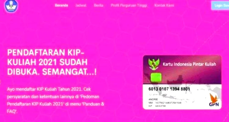 Cara mendapatkan Kartu Indonesia Pintar Kuliah (KIP-Kuliah). Caranya cukup mudah bisa melalui online dengan Login kip-kuliah.kemdikbud.go.id