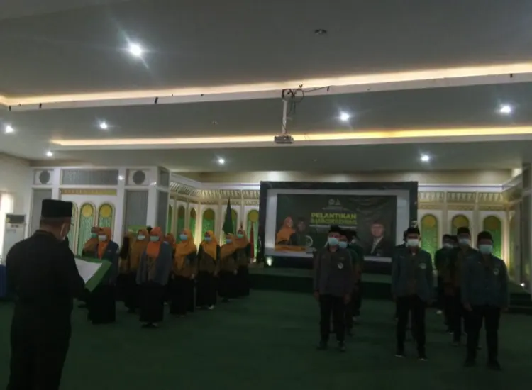 Pelantikann sekaligus Upgrading Kepengurusan Pimpinan Komisariat Perguruan Tinggi (PKPT) IPNU-IPPNU IAIN Pontianak periode 2020-2021 resmi digelar di Aula Syekh Abdul Rani Mahmud, Minggu (7/3/21).