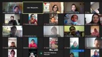 ISTIMEWA/ SEKOLAH CERLANG Para peserta pelatihan online Guru Kebinekaan “Keberagaman untuk Masa Depan Anak” pada Jumat (19/3/2021). Pelatihan diselenggarakan Pusat Kegiatan Belajar Masyarakat (PKBM) Sekolah Alam Terpadu Cerlang Pontianak dan Yayasan Suar Asa Khatulistiwa, didukung oleh Yayasan Cahaya Guru./Foto: Tangkap Layar