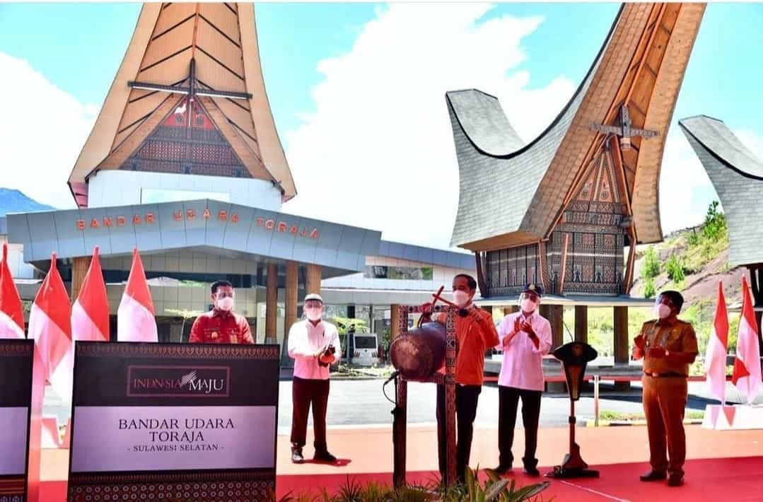 Presiden Jokowi Resmikan Dua Bandara Baru di Sulsel,- FOTO/Instagram @kemensetneg.ri