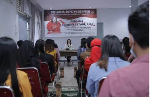 Sosialisasi Empat Pilar Kebangsaan, Maria Lestari Ajak Anak Muda Pegang Teguh Pancasila