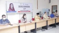 Anggota Komisi IV DPR RI Fraksi PDI Perjuangan Dapil Kalbar I menggelar, Maria Lestari menggelar Safari Gemarikan di Kantor dinas Ketahanan Pangan dan Perikanan Kabupaten Mempawah, Selasa 20 April 2021.