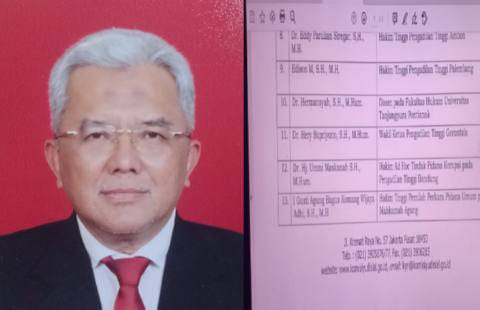 Dr. Hermansyah Masuk 10 Besar seleksi kualitas Calon Hakim Agung/ ISTIMEWA