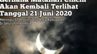 Gerhana Matahari Cincin Besok 10 Juni 2021, Lihat Fenomena Dari Bagian Indonesia