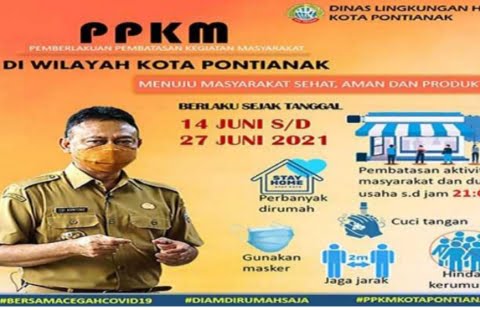 PPKM Mikro: Mulai Senin 14 Juni 2021 Sejumlah Taman di Pontianak Tutup