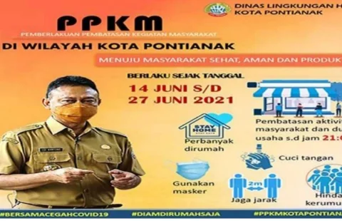 PPKM Mikro: Mulai Senin 14 Juni 2021 Sejumlah Taman di Pontianak Tutup