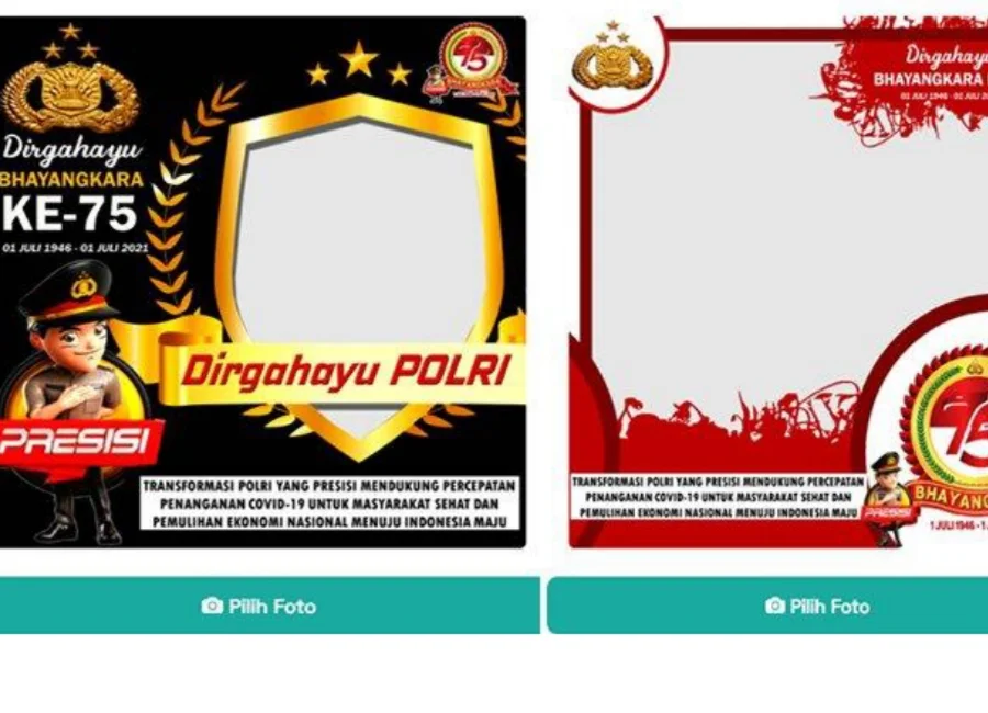 LINK DOWNLOAD TWIBBON Hari Bhayangkara 2021, Catat Sejarah Polri dan Peringatan HUT ke-75 Bhayangkara