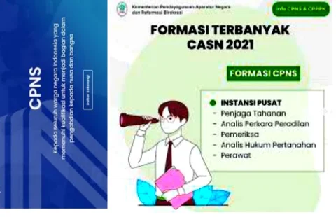 Login link sscn.bkn.go.id Formasi CPNS 2021 untuk Lulusan S1 D3 SMA SMK Semua jurusan