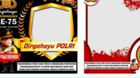 TWIBBON Gratis HUT Bhayangkara ke 75, Cocok Di Share di Media Sosial