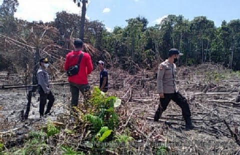 Lahan Seluas 1 Hektare di Kota Singkawang Terbakar