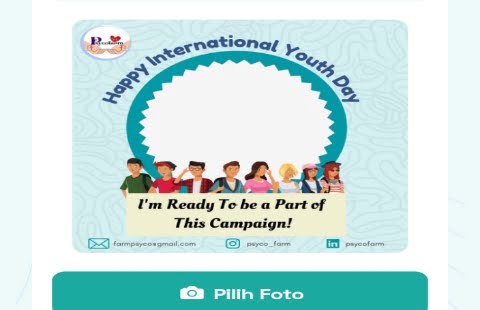 Twibbon Hari Remaja Internasional Kamis 12 Agustus 2021 International Youth Day