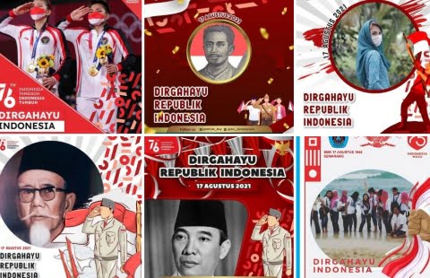 KUMPULAN LINK Twibbon, Gambar, Logo Dan Poster 17 Agustus 2021 HUT RI ke-76