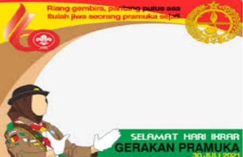 Link Foto dan Gambar Twibbon Hari Pramuka Tanggal 14 Agustus 2021