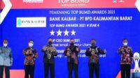 Bank Kalbar Raih Penghargaan TOP BUMD 2021 #Bintang 4