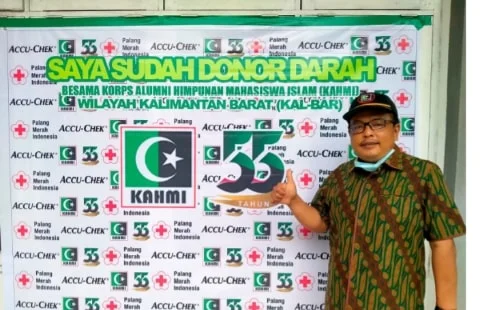 Gelar Aksi Kemanusiaan, MW KAHMI Kalbar Gelar Donor Darah