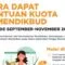 Cara Cek Kuota Internet Gratis Kemendikbud