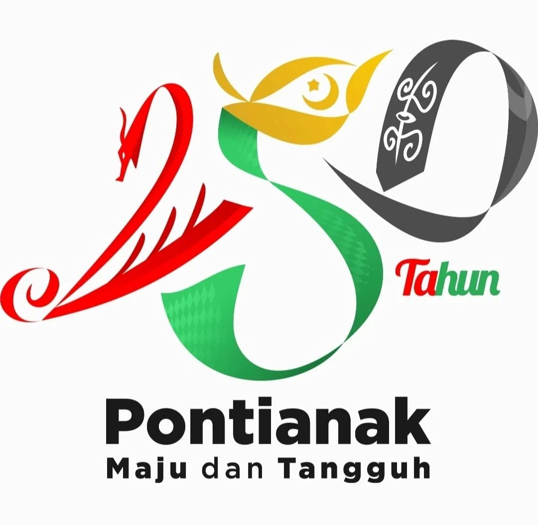 Link Download Logo HUT Ke 250 Kota Pontianak, Tagline #Pontianak Maju dan Tangguh