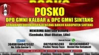 GMNI Kalbar dan DPC Sintang Buat Posko Bantuan Korban Banjir