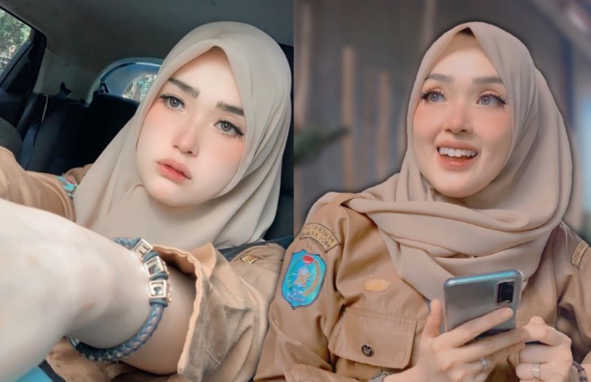 Mengenal Sosok Eis Lucinta, ASN Hijab Cantik yang Viral di Tik Tok Ternyata Aktif di Kegiatan Sosial