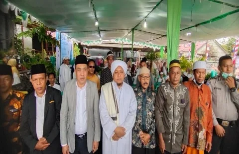 Pasca Dilantik, Kepala Desa Sungai Ambawang Kuala Adakan Tasyakuran Bersama Ulama