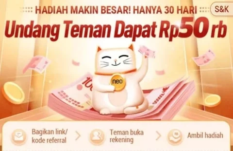 UNDANG Teman Dapat 50 Rb! Review Bank Neo Commerce Terbaru, Ayo Download Neo+ Plus Di HP