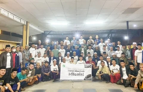 Jelang Haul Masyayikh ke-22, Hisaniyah Milenial Adakan Doa Bersama Santri Raudlatul Ulum 1