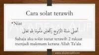 Tata Cara dan Bacaan Niat Sholat Tarawih dan Witir serta Doa Kamilin Lengkap Arab