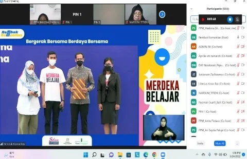 Rembuk Komunitas Memperkuat Merdeka Belajar, Nadiem: Ciptakan Generasi Indonesia Berkualitas. Foto/ISTIMEWA. 