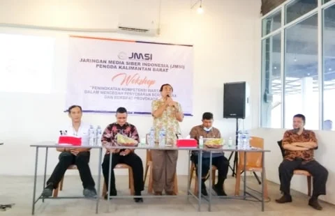 JMSI Kalbar Gelar Workshop Pencegahan Penyebaran Berita Hoaks. Foto/ISTIMEWA. 