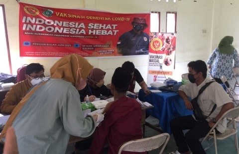 Binda Kalbar Gelar Vaksinasi Covid-19 di 17 Titik Kabupaten Mempawah