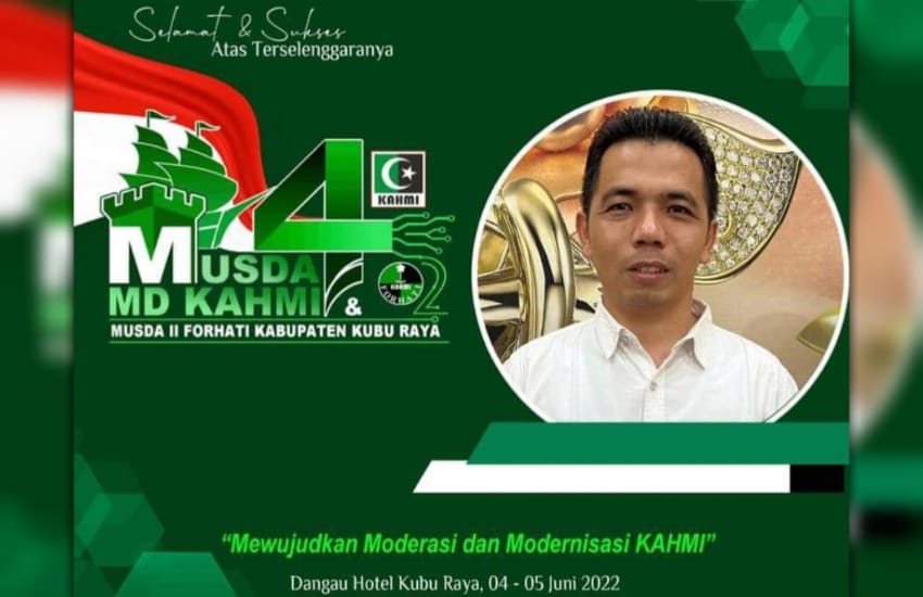 Selamat! Juni Wardana Terpilih sebagai Ketua Umum MD Kahmi Kubu Raya