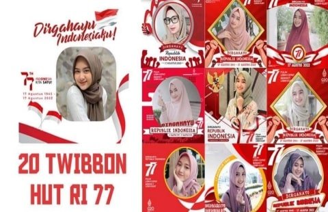 GRATIS! LINK TWIBBON Hari Kemerdekaan Indonesia HUT RI Ke-77 Lengkap Logo 17 Agustus 2022