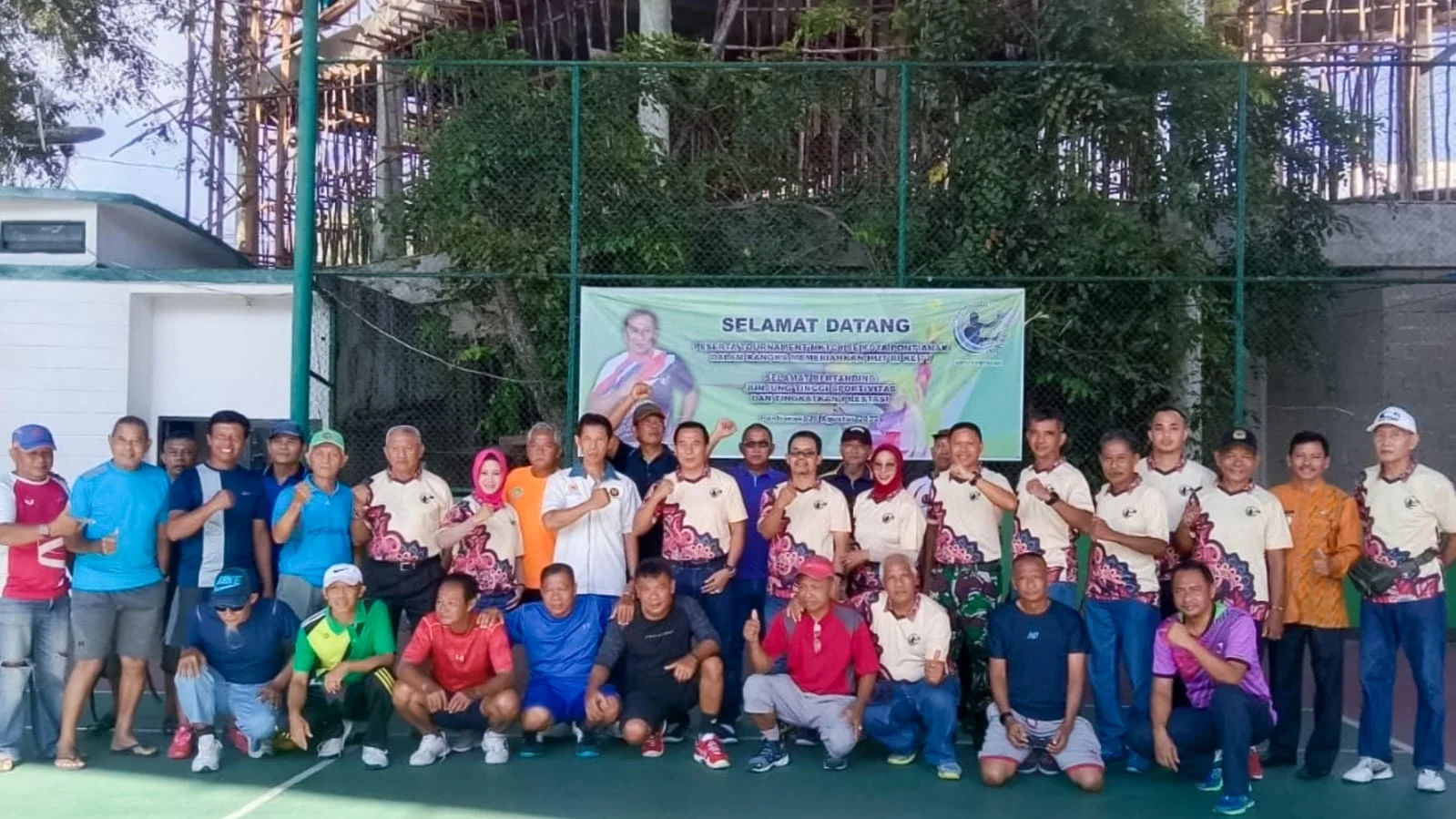 Peringati Kemerdekaan NKTC Gelar Tournament Tenis Se Kota Pontianak. Foto/ISTIMEWA. 