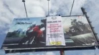Abai Bayar Pajak Reklame, Sejumlah Billboard Disegel