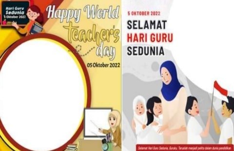 Link Download Twibbon Hari Guru Sedunia 2022 dan Sejarahnya: Klik Gambar Bingkai Pasang Besok