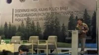 Kajian Policy Brief dengan tajuk Pengembangan Ekonomi Perhutanan Sosial Pasca Persetujuan Akses” yang diselenggarakan PUPUK bekerjasama dengan TAF di Hotel Harris Vertu Harmoni Jakarta, Selasa (25/10/2022).